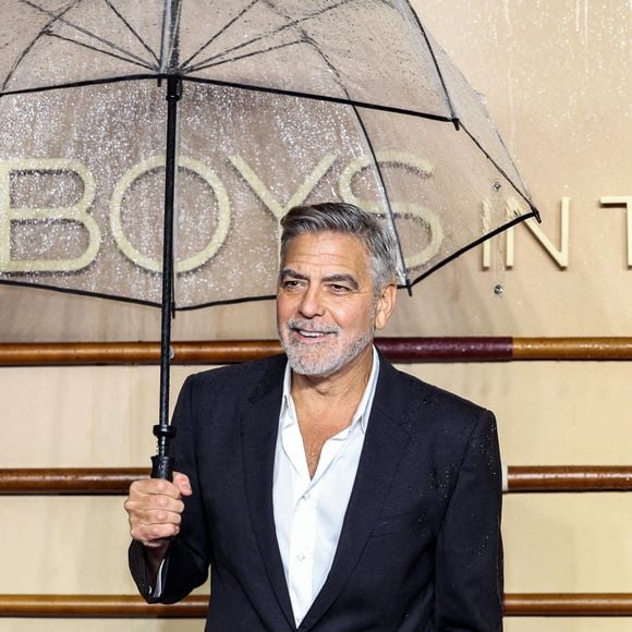 George Clooney à Londres pour l'avant-première de "The Boys In The Boat"