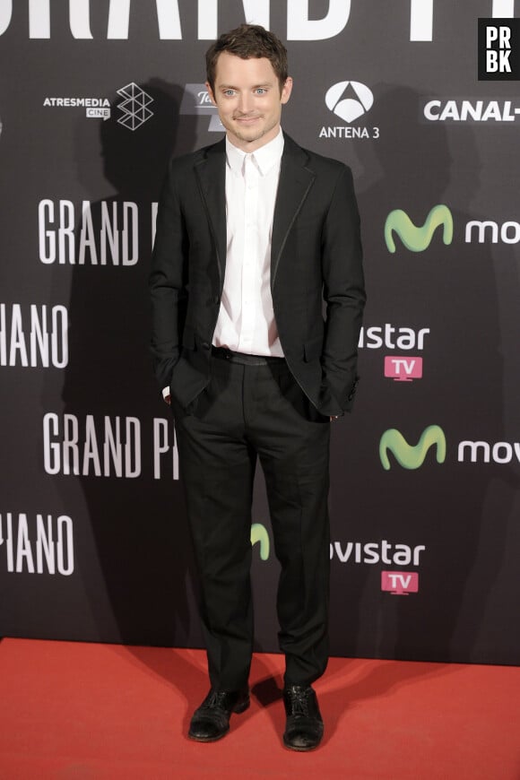 Elijah Wood - lors de la premiere de "Grand Piano" a Madrid le 15 octobre 2013.