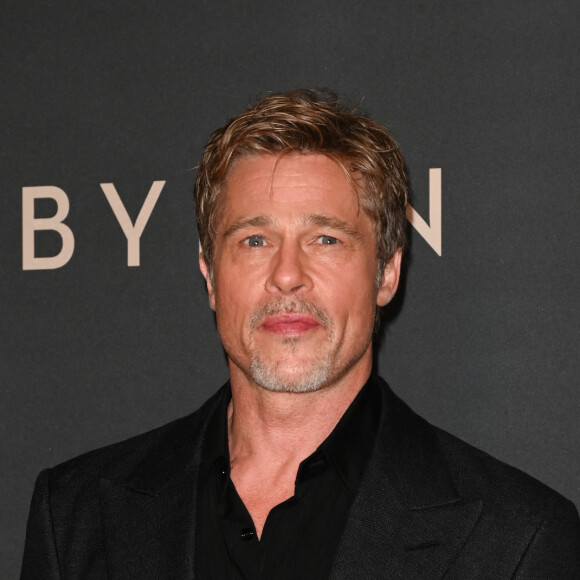 Brad Pitt à la première du film "Babylon" au cinéma Le Grand Rex à Paris, France, le 14 janvier 2023. © Coadic Guirec/Bestimage