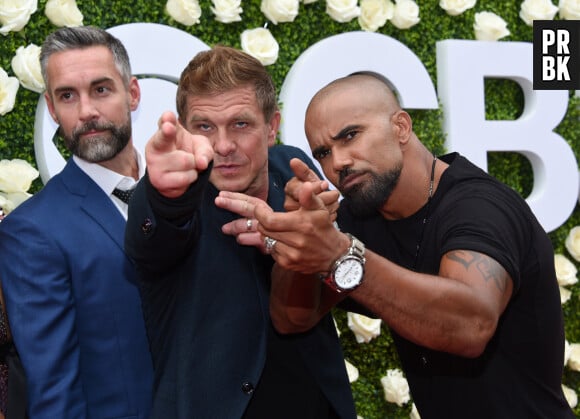 Jay Harrington, Shemar Moore, Kenny Johnson à la soirée CBS Summer 2017 aux Studios Radford à Studio City, le 1er août 2017 © Chris Delmas/Bestimage