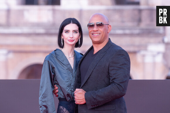 Vin Diesel et Meadow Rain Walker à la première du film "Fast & Furious X" à Rome, le 12 mai 2023.