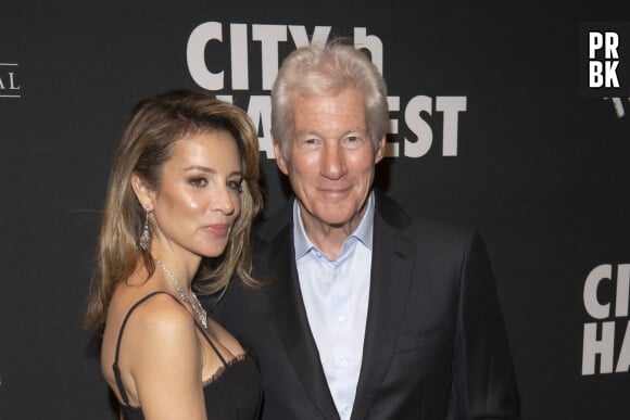 Alejandra Gere et Richard Gere - City Harvest Gala au Cipriani de New York. Le 10 avril 2024. © Ron Adar-SOPA Images / Zuma Press / Bestimage