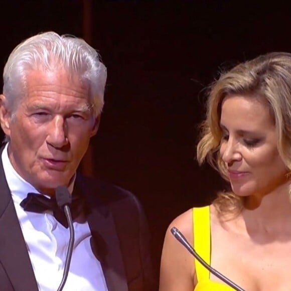 Richard Gere et sa femme Alejandra lors du gala Starlite à Marbella, le 15 août 2022.