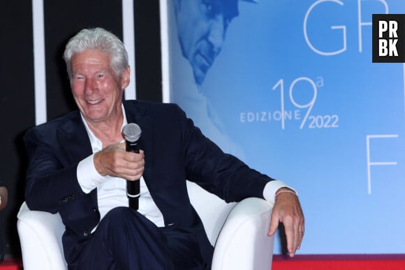 Richard Gere honoré pour l'ensemble de sa carrière au festival du film de "Magna Graecia" à Catanzaro, le 5 août 2022.