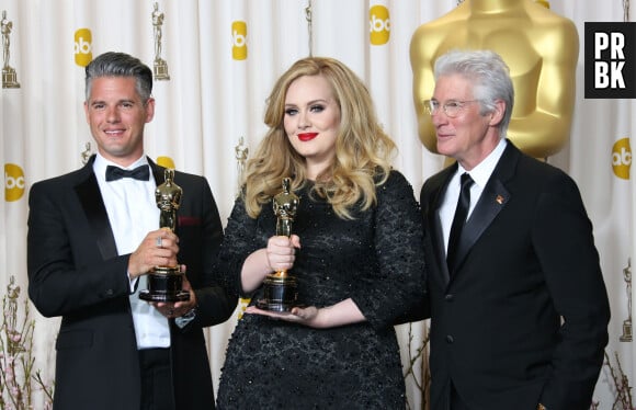 Adele, Paul Epworth, Richard Gere - 85e ceremonie des Oscars à Hollywood le 24 février 2013.