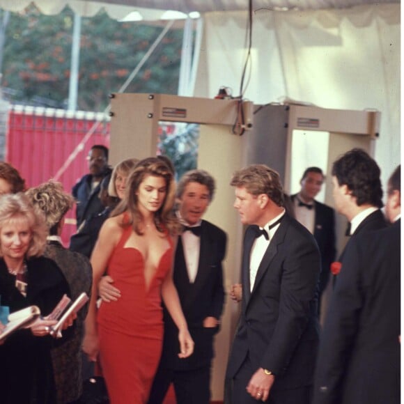 Cindy Crawford et Richard Gere aux Oscars en 1991.