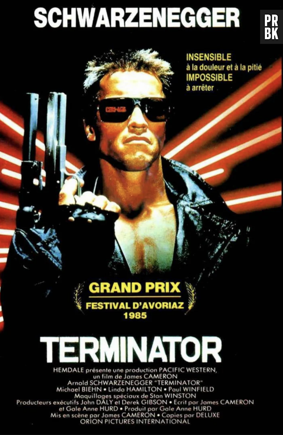 Affiche du film "Terminator" de James Cameron.
