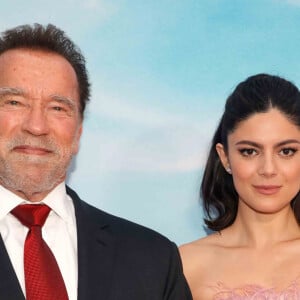 Arnold Schwarzenegger, Monica Barbaro à la première du film "Fubar" à Los Angeles, le 22 mai 2023.