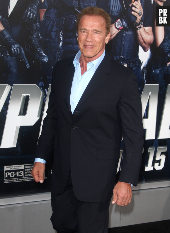 Arnold Schwarzenegger - Avant-première du film "Expendables 3" à Hollywood, le 11 août 2014.