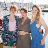 Claire Romain, Axelle Dodier et Florence Coste au photocall de la série "Ici tout commence" lors de la 24ème édition du Festival de la Fiction TV de La Rochelle, France, le 17 septembre 2022. © Patrick Bernard/Bestimage