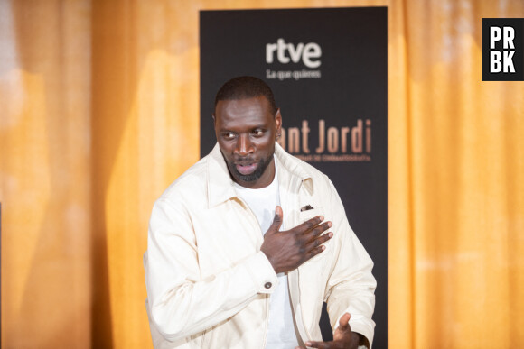 Omar Sy, lauréat du prix d'honneur 2023 - Conférence de presse avant le 67ème gala des "RNE Sant Jordi Film Awards" à Barcelone, le 25 avril 2023. Décernés chaque année par la Radio Nacional de España, ces prix sont l'un des plus anciens prix cinématographiques d'Espagne et n'ont aucune dotation financière.