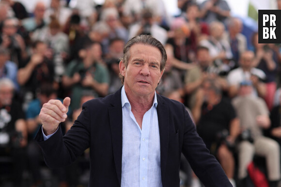 Dennis Quaid lors du Photocall du film "The Substance" lors du 77ème Festival International du Film de Cannes le 20 mai 2024. Moreau-Jacovides/Bestimage