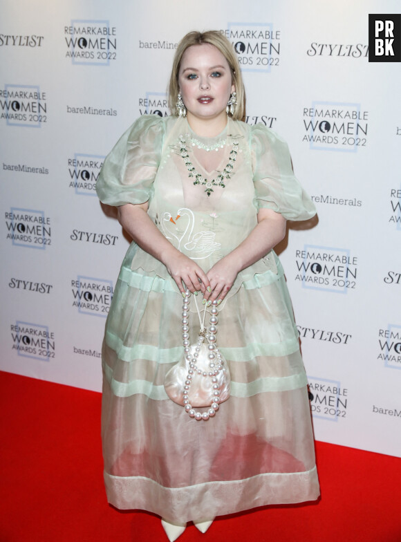 Nicola Coughlan au photocall de la soirée "Stylist Remarkable Women Awards 2022" à Londres, le 14 mars 2022.