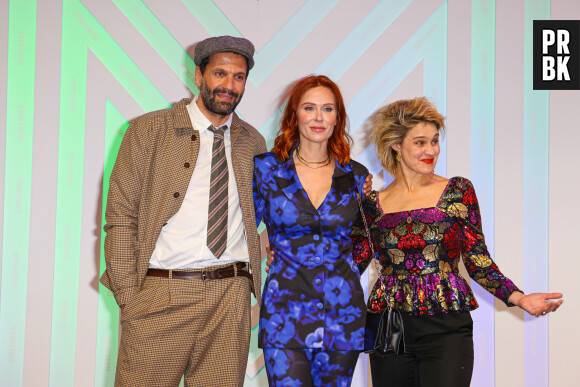 Mehdi Nebbou, Audrey Fleurot, Marie Denarnaud - Cérémonie d'ouverture du Festival Séries Mania à Lille le 17 mars 2023. © Stéphane Vansteenkiste/Bestimage