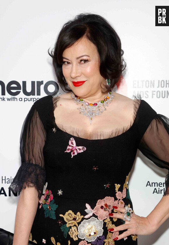 Jennifer Tilly à la soirée "Elton John AIDS Foundation" lors de la 95ème édition de la cérémonie des Oscars à Los Angeles le 12 mars 2023. 