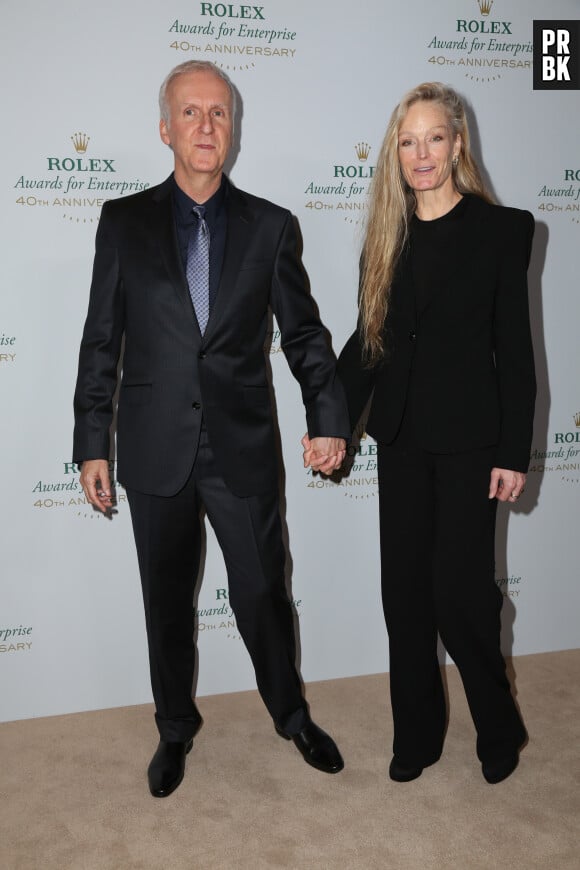 James Cameron et sa femme Suzy Amis - People au 40ème anniversaire de "Rolex Awards for Enterprise" à Hollywood. Le 15 novembre 2016