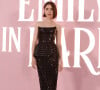 Lily Collins lors du lancement da la saison 4 d'Emily in Paris.