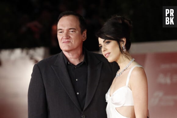 Quentin Tarantino est papa pour la deuxième fois d'une petite fille - Quentin Tarantino et sa femme Daniella Pick - Soirée spéciale Quentin Tarantino lors de la 16ème édition du Festival du Film de Rome, le 19 octobre 2021.