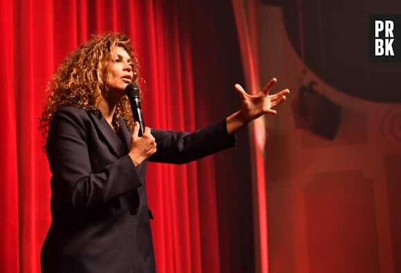 Nawell Madani lors de l'inauguration du théâtre du Palais des Glaces à Paris après des travaux de rénovation le 13 mars 2023. © Veeren / Bestimage