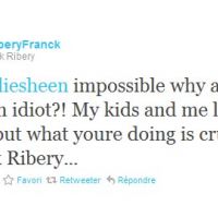 Charlie Sheen ... la déclaration de Franck Ribery sur sa page Twitter