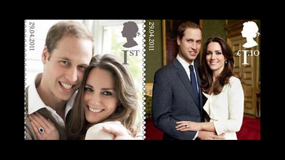 Prince William et Kate Middleton ... des timbres à leur effigie