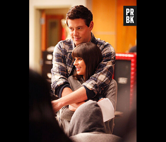 Cory Monteith et Lea Michele dans Glee