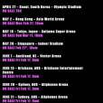 Born This Way Ball 11 premières dates