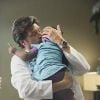 Derek et Zola dans Grey's Anatomy