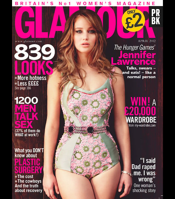 Jennifer Lawrence so sexy en couv de Glamour