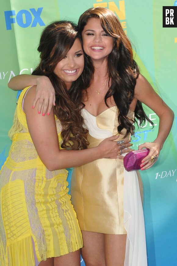 Selena Gomez avec sa meilleure amie, Demi Lovato