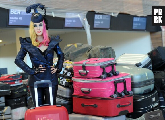 La statue de cire de Lady Gaga à l'aéroport