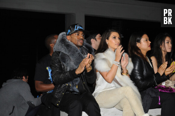 Kim Kardashian lors du défilé de la marque de Kanye West