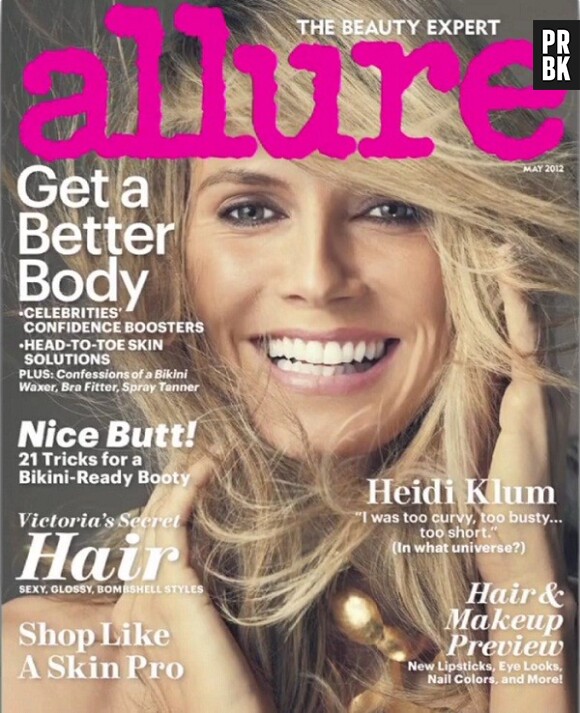 Heidi Klum en couverture d'Allure