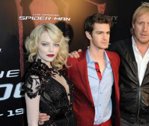 Andrew Garfield, Emma Stone et Rhys Ifans à Paris
