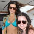 Kim Kardashian et sa soeur Khloe pendant leurs vacances