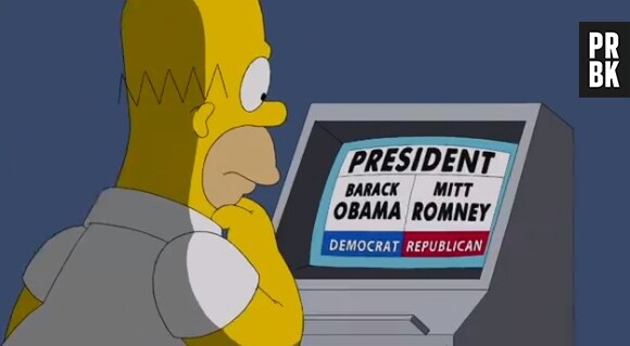 Homer trompe Obama se déclarant déçu de lui