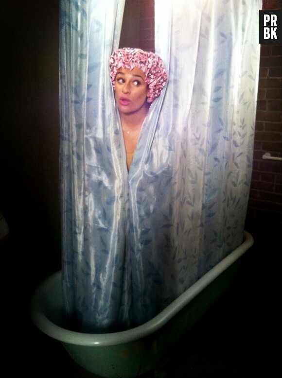 Lea Michele sous la douche dans un prochain épisode de la saison 4 de Glee