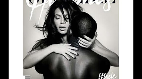 Kim Kardashian et Kanye West refont un bébé en couv' de L'Officiel