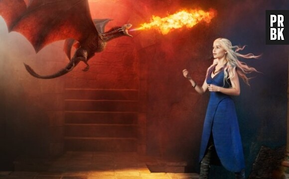 Daenerys fait grandir ses dragons dans Game of Thrones
