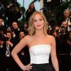 Jennifer Lawrence a opté pour le noir et blanc à Cannes