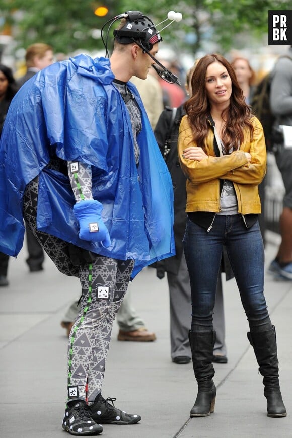Megan Fox et Alan Ritchson sur le tournage des Tortues Ninja