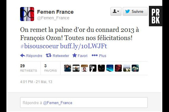 Les Femen s'en prennent à François Ozon