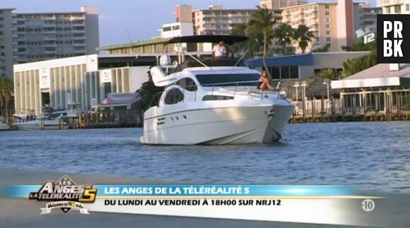 Le yacht prêté par le voisin des Anges de la télé-réalité 5.