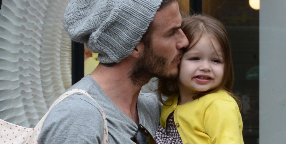 David Beckham toujours très attentionné envers sa petite Harper