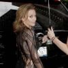Kylie Minogue en robe sexy transparente le 17 juin 2013 à New-York