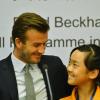 David Beckham visite un hôpital pour enfants en Chine