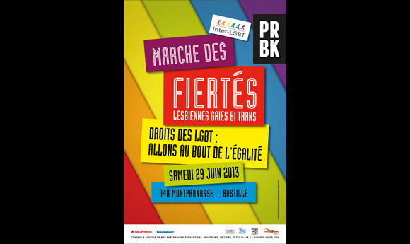 La Gay Pride 2013 se tiendra samedi 29 juin à Paris