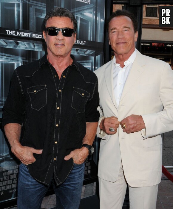 Sylvester Stallone aux côtés d'Arnold Schwarzenegger