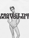 Miley Cyrus nue contre le cancer de la peau.