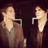 Vampire Diaries saison 5 : Zach Roerig et Steven R. McQueen dans les coulisses d'un photoshoot